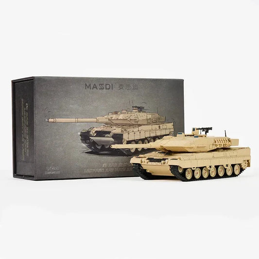 Leopard 2 A6 Aging Version-Sand, 1:64 Scale (Sand) collectible diecast model at Poketwheels