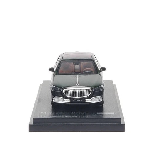 ALMOST REAL Mercedes-Benz Maybach S 680 V12 Edition 2025 Olive Metallic & Obsidian Black 1:64 Scale Diecast Model