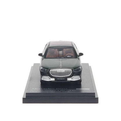 ALMOST REAL Mercedes-Benz Maybach S 680 V12 Edition 2025 Olive Metallic & Obsidian Black 1:64 Scale Diecast Model