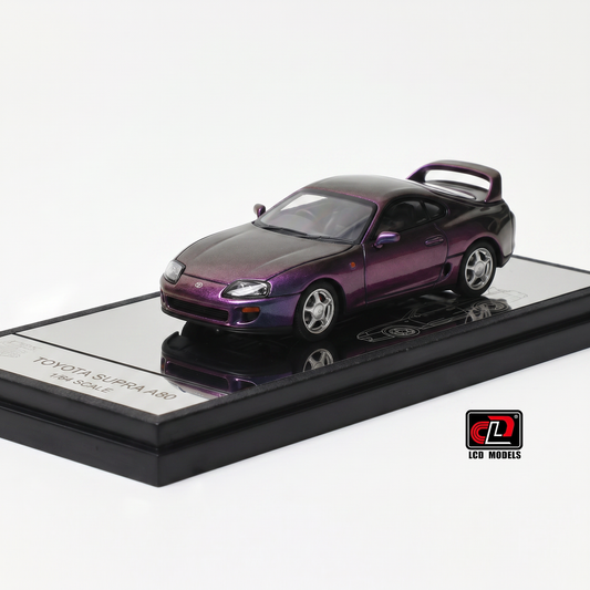 Toyota Supra A80 Chameleon LCD Models | 1:64 Scale JDM Diecast | Color Shift Collectible