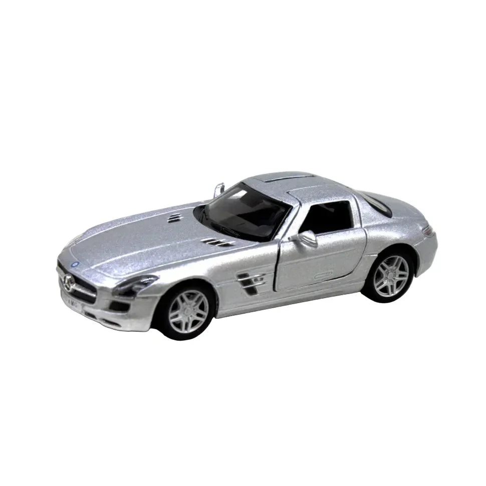 Mercedes-Benz SLS AMG, 1:36 Scale (Silver) collectible diecast model at Poketwheels