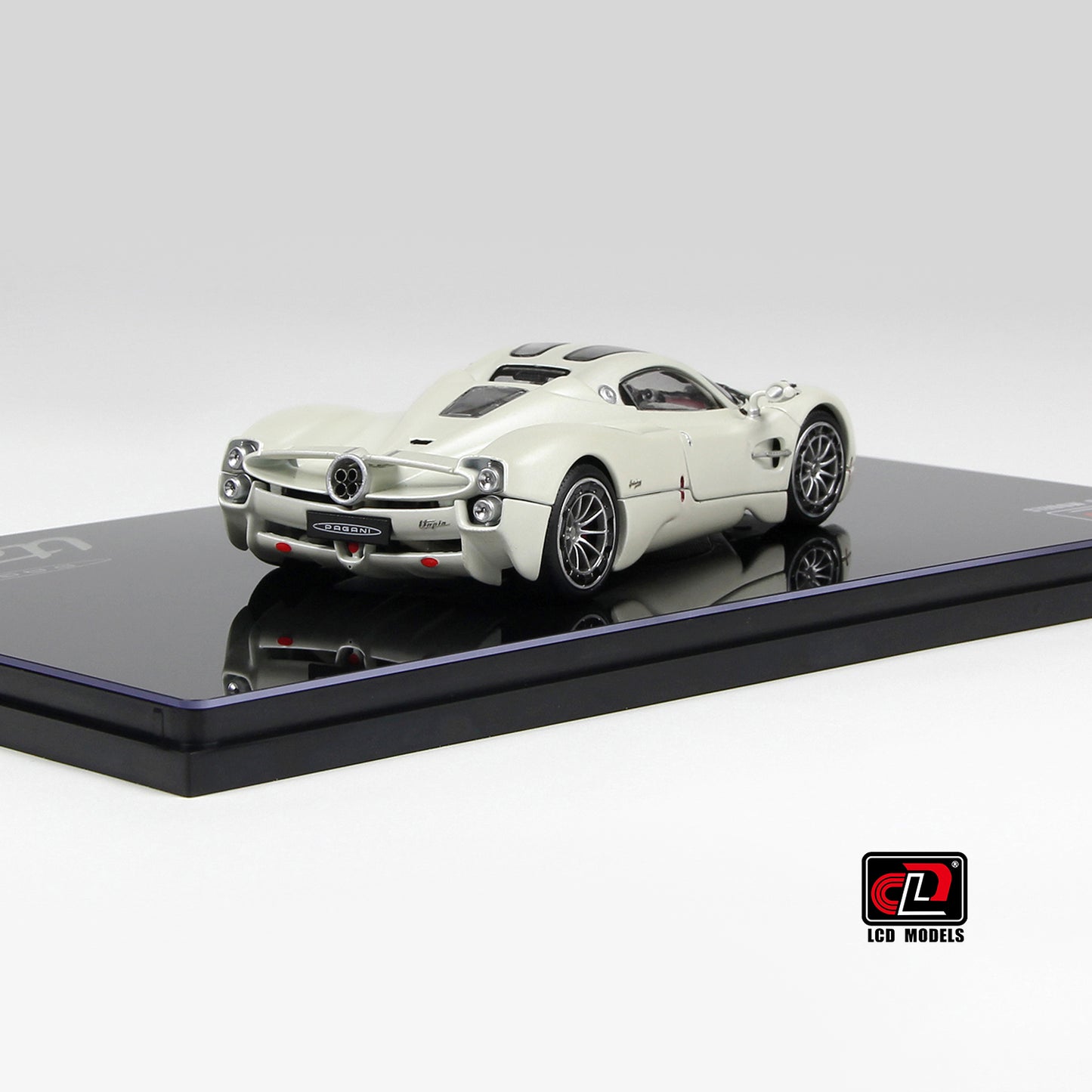 Pagani Utopia White LCD Models | 1:43 Scale Diecast | Hypercar Collectible