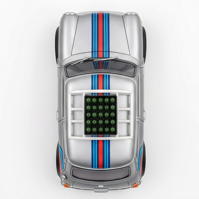 TINY Mini Cooper MK1 1:50 Scale Silver (MINI0023) – Official Licensed Diecast with Acrylic Case