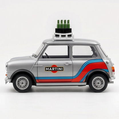 TINY Mini Cooper MK1 1:50 Scale Silver (MINI0023) – Official Licensed Diecast with Acrylic Case