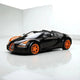 Premium scale diecast model car  – Bugatti Grand Sport Vitesse, 1:18 Scale (Black) Collectible