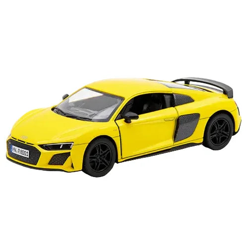 Premium scale diecast model car  – Audi R8 Coupé 2020, 1:36 Scale (Yellow) Collectible
