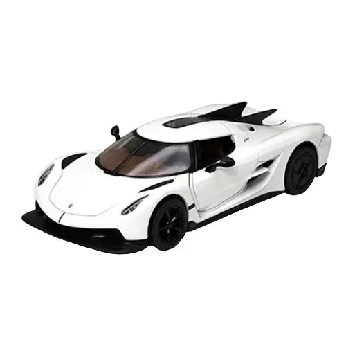Koenigsegg Jesko Absolut, 1:36 Scale (White) collectible diecast model at Poketwheels