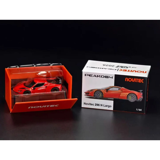 Ferrari Novitec. 296 N largo, 1:64 Scale Red collectible diecast model at Poketwheels