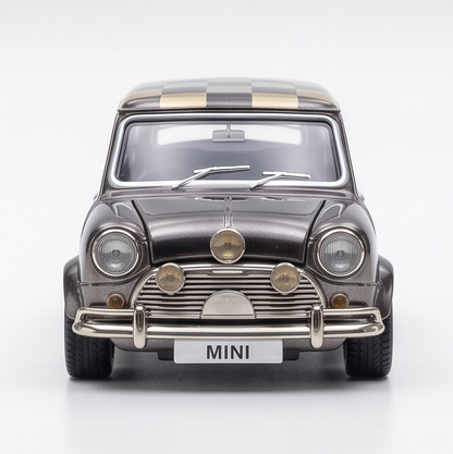 Tiny City Mini Cooper Chrome Black Diecast Model – Premium Collectible