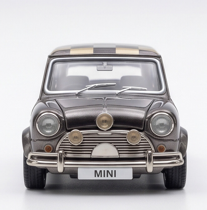 Tiny City Mini Cooper Chrome Black Diecast Model – Premium Collectible