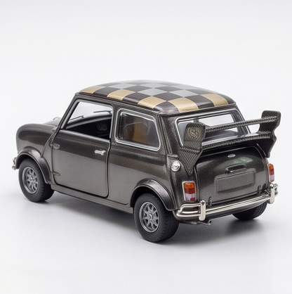 Tiny City Mini Cooper Chrome Black Diecast Model – Premium Collectible