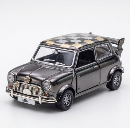 Tiny City Mini Cooper Chrome Black Diecast Model – Premium Collectible