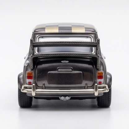 Tiny City Mini Cooper Chrome Black Diecast Model – Premium Collectible