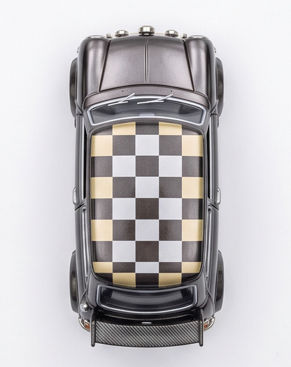 Tiny City Mini Cooper Chrome Black Diecast Model – Premium Collectible