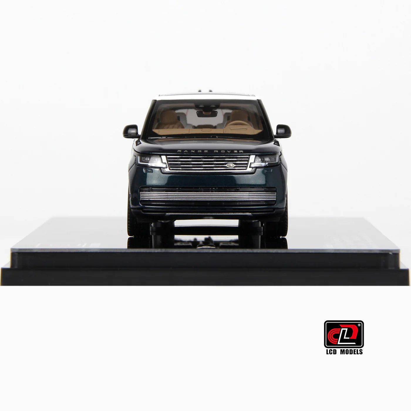 LCD Land Rover Range Rover SV Serenity Green with White Roof 1:43 Scale Diecast Model