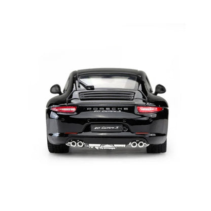 Rastar Porsche 911 Black 1:24 Scale Diecast Model