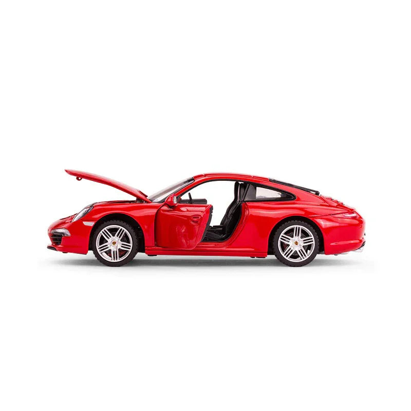 Premium scale diecast model car  – Porsche 911, 1:24 Scale (Red) Collectible