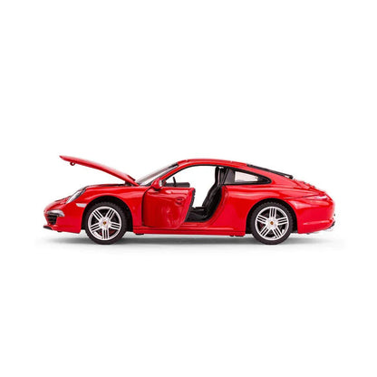Premium scale diecast model car  – Porsche 911, 1:24 Scale (Red) Collectible