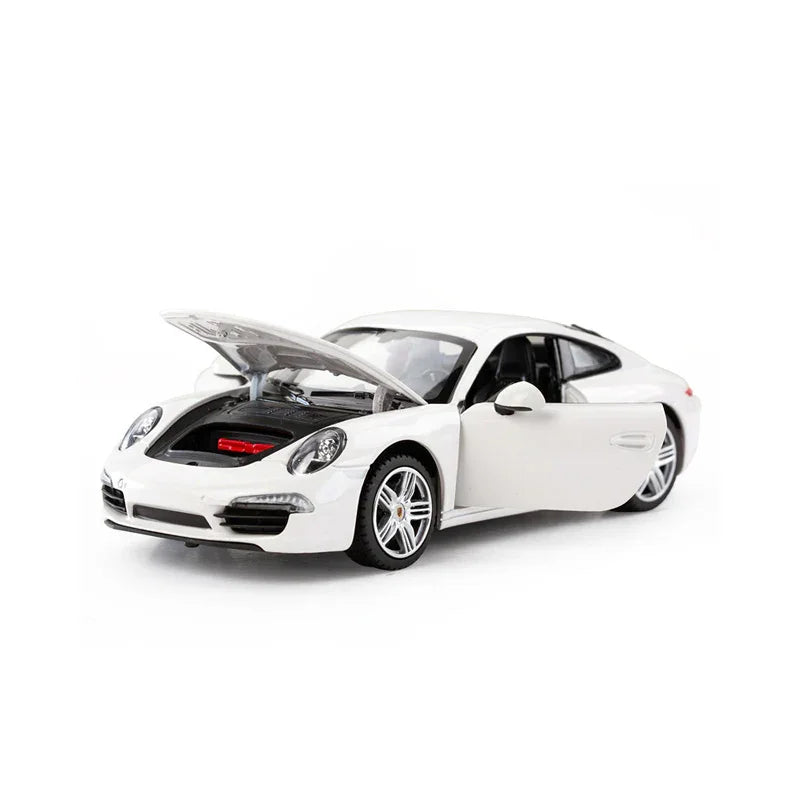 Rastar Porsche 911 White 1:24 Scale Diecast Model
