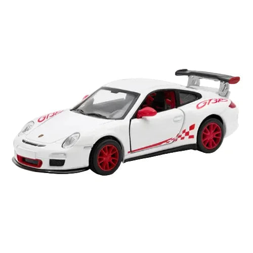 Premium scale diecast model car  – Porsche 911 GT3 RS 2010, 1:36 Scale (White) Collectible