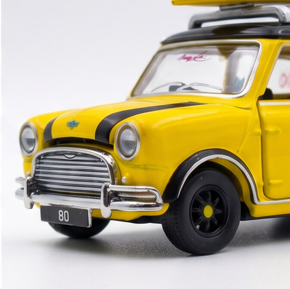 TINY Mini Cooper MK1 Bruce Lee Edition 1:50 Scale (ATC64989) – Official Licensed Diecast with Acrylic Case