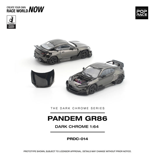 *PRE-ORDER* Pandem GR 86 Dark Chrome, 1:64 Scale collectible diecast model at Poketwheels