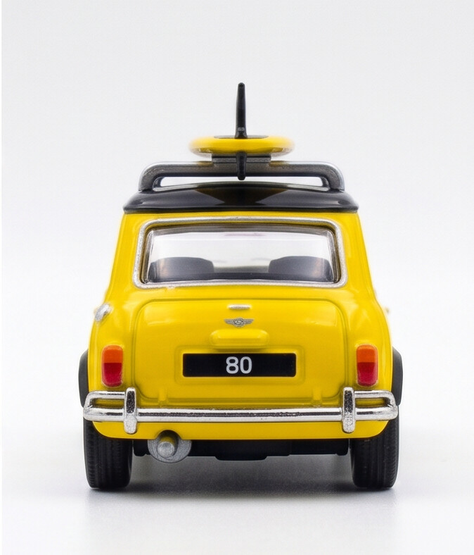 TINY Mini Cooper MK1 Bruce Lee Edition 1:50 Scale (ATC64989) – Official Licensed Diecast with Acrylic Case