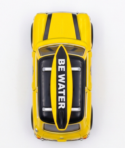 TINY Mini Cooper MK1 Bruce Lee Edition 1:50 Scale (ATC64989) – Official Licensed Diecast with Acrylic Case