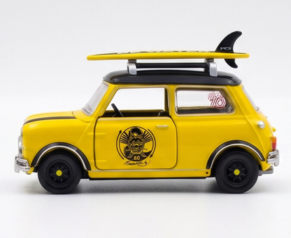 TINY Mini Cooper MK1 Bruce Lee Edition 1:50 Scale (ATC64989) – Official Licensed Diecast with Acrylic Case