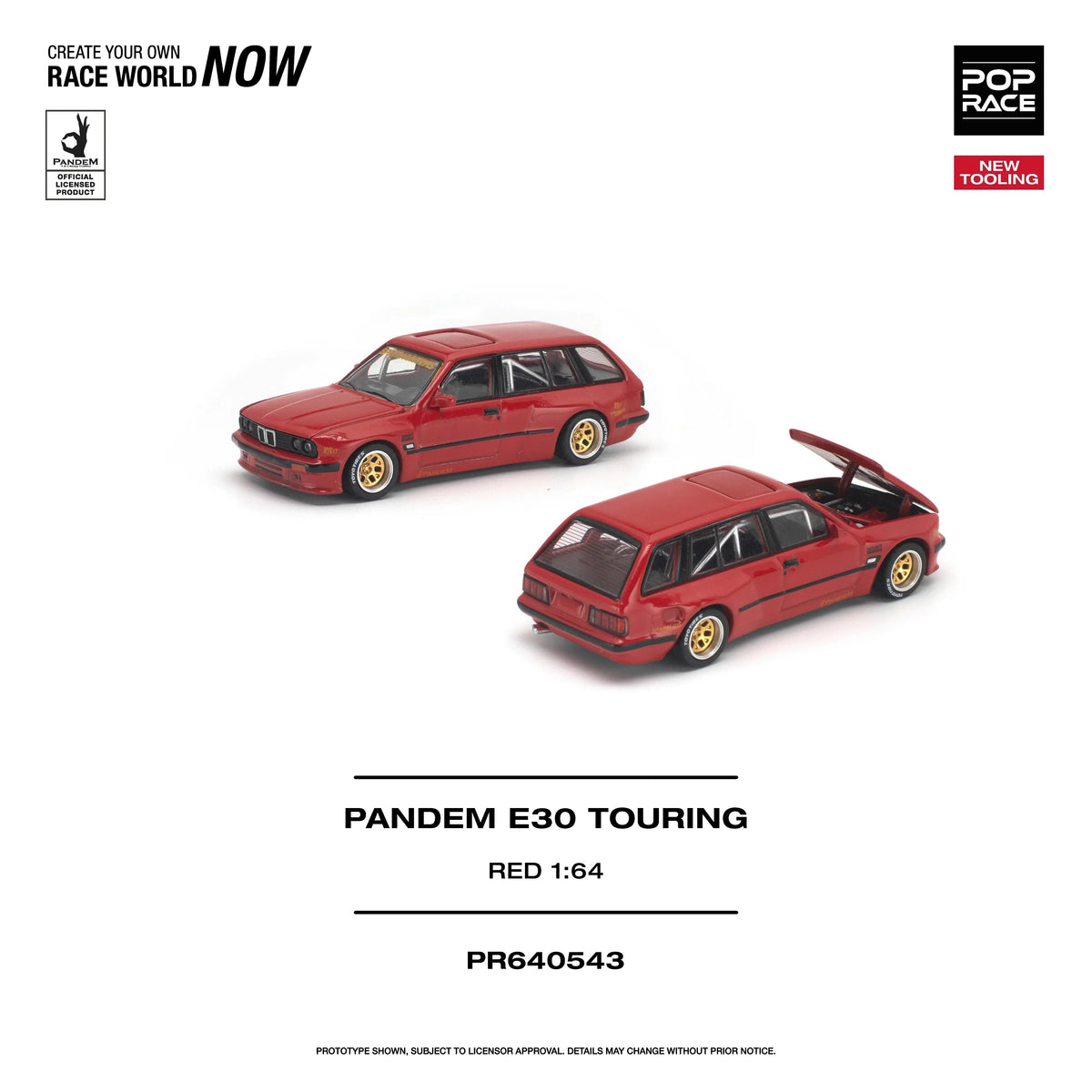 *PRE-ORDER* Pandem E30 Touring, 1:64 Scale (Red) collectible diecast model at Poketwheels