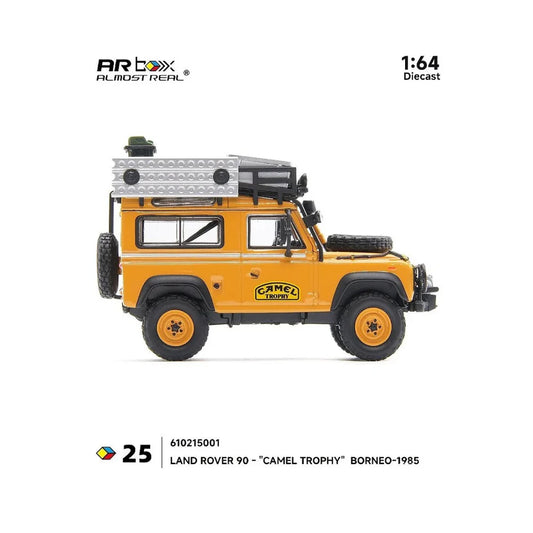 PRE-ORDER ALMOST REAL Land Rover 90 Camel Trophy Borneo 1985 1:64 Scale Diecast Model