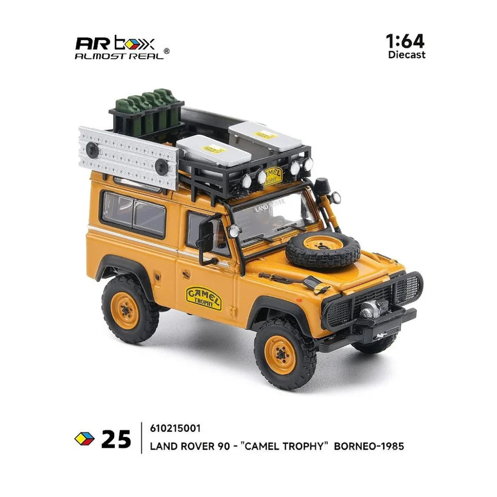 PRE-ORDER ALMOST REAL Land Rover 90 Camel Trophy Borneo 1985 1:64 Scale Diecast Model
