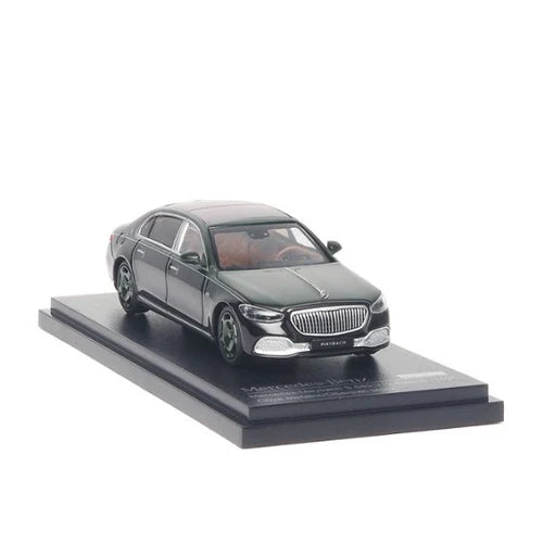ALMOST REAL Mercedes-Benz Maybach S 680 V12 Edition 2025 Olive Metallic & Obsidian Black 1:64 Scale Diecast Model
