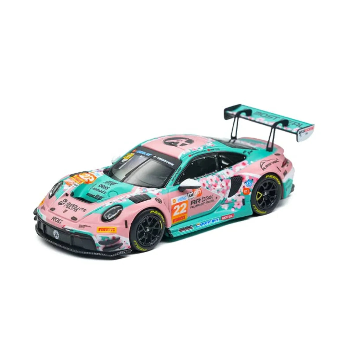 *PRE-ORDER* Porsche 911 GT3 RS (992.2) 2026 China GT Ningbo Absolute Racing #22 Pink Peach Blossom Livery, 1:64 Scale collectible diecast model at Poketwheels