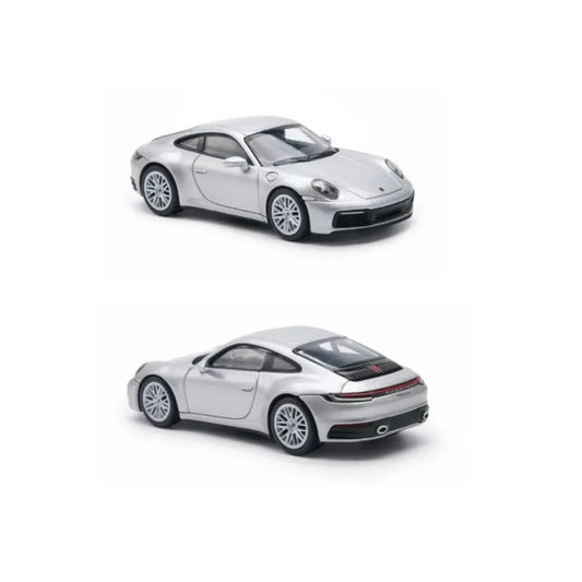 PRE-ORDER ALMOST REAL Porsche 911 Carrera 992.1 GT Silver 1:64 Scale Diecast Model