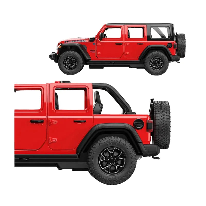 Rastar Jeep Wrangler Rubicon 4xe Red 1:24 Scale Diecast Model