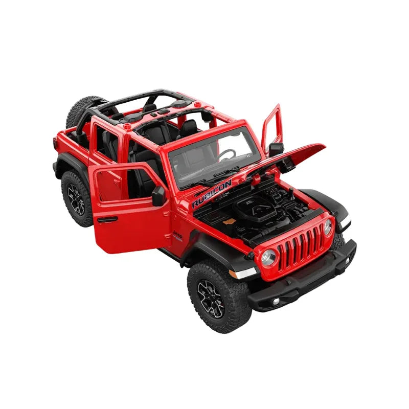 Rastar Jeep Wrangler Rubicon 4xe Red 1:24 Scale Diecast Model
