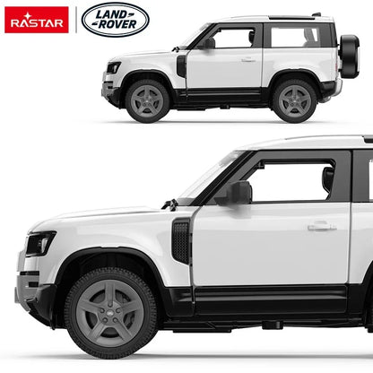 Rastar Land Rover Defender 90 White 1:24 Scale Diecast Model