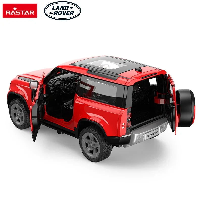 Rastar Land Rover Defender 90 Red 1:24 Scale Diecast Model