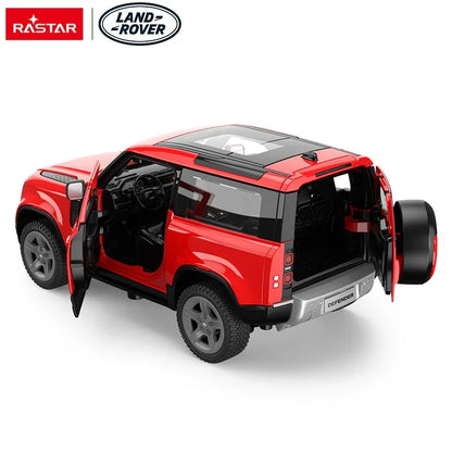 Rastar Land Rover Defender 90 Red 1:24 Scale Diecast Model