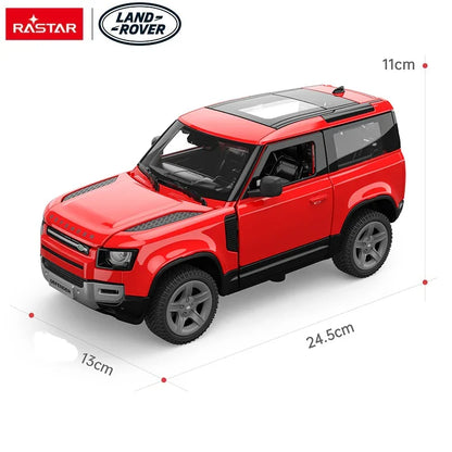 Rastar Land Rover Defender 90 Red 1:24 Scale Diecast Model