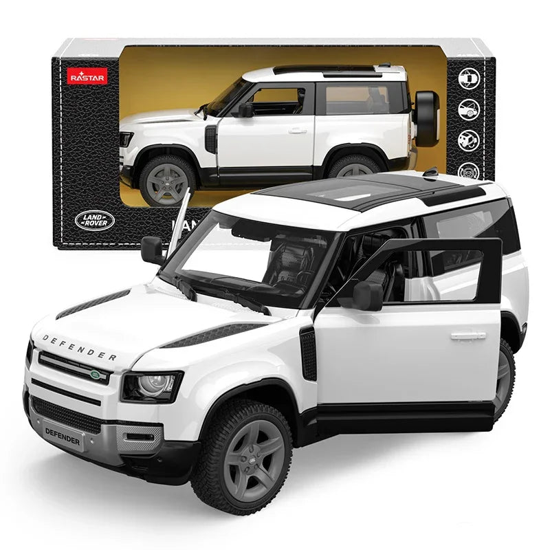 Rastar Land Rover Defender 90 White 1:24 Scale Diecast Model