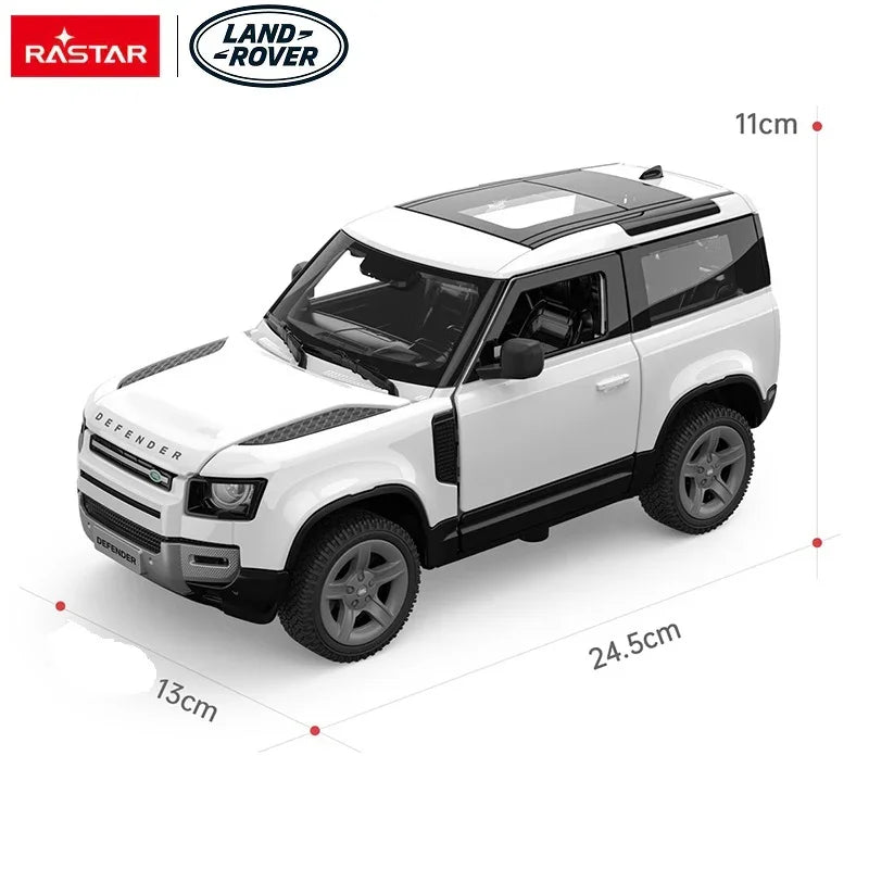 Rastar Land Rover Defender 90 White 1:24 Scale Diecast Model