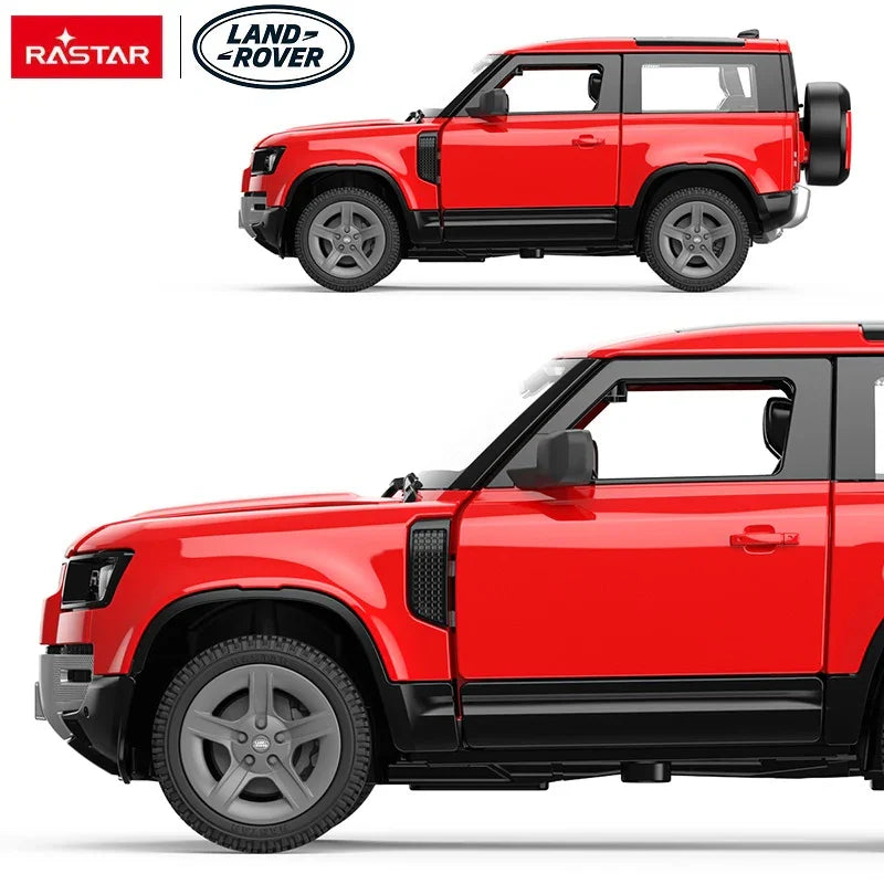 Rastar Land Rover Defender 90 Red 1:24 Scale Diecast Model