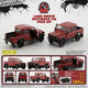 Land Rover 2016 Defender 110 Pick Up, 1:64 Scale (Orange) collectible diecast model at Poketwheels