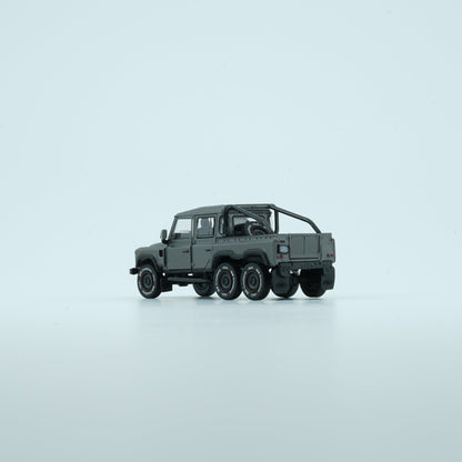 1:64 Land Rover 2016 Defender 110 PickUp 6x6 Accessory Pack – Dark Grey Silver (RHD)