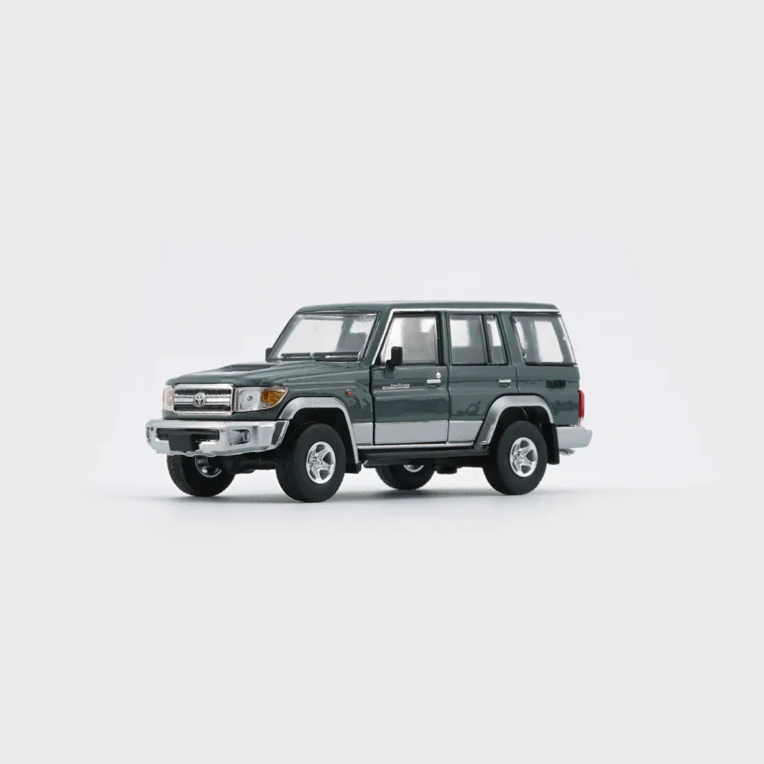 Toyota Land Cruiser LC76, 1:64 Scale (Dark Grey) collectible diecast model at Poketwheels