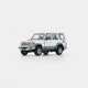 Toyota Land Cruiser LC76, 1:64 Scale (Silver) collectible diecast model at Poketwheels