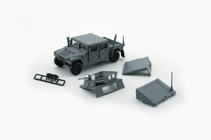 1:64 Humvee 4-CT – Matte Dark Gray with Stand Plate