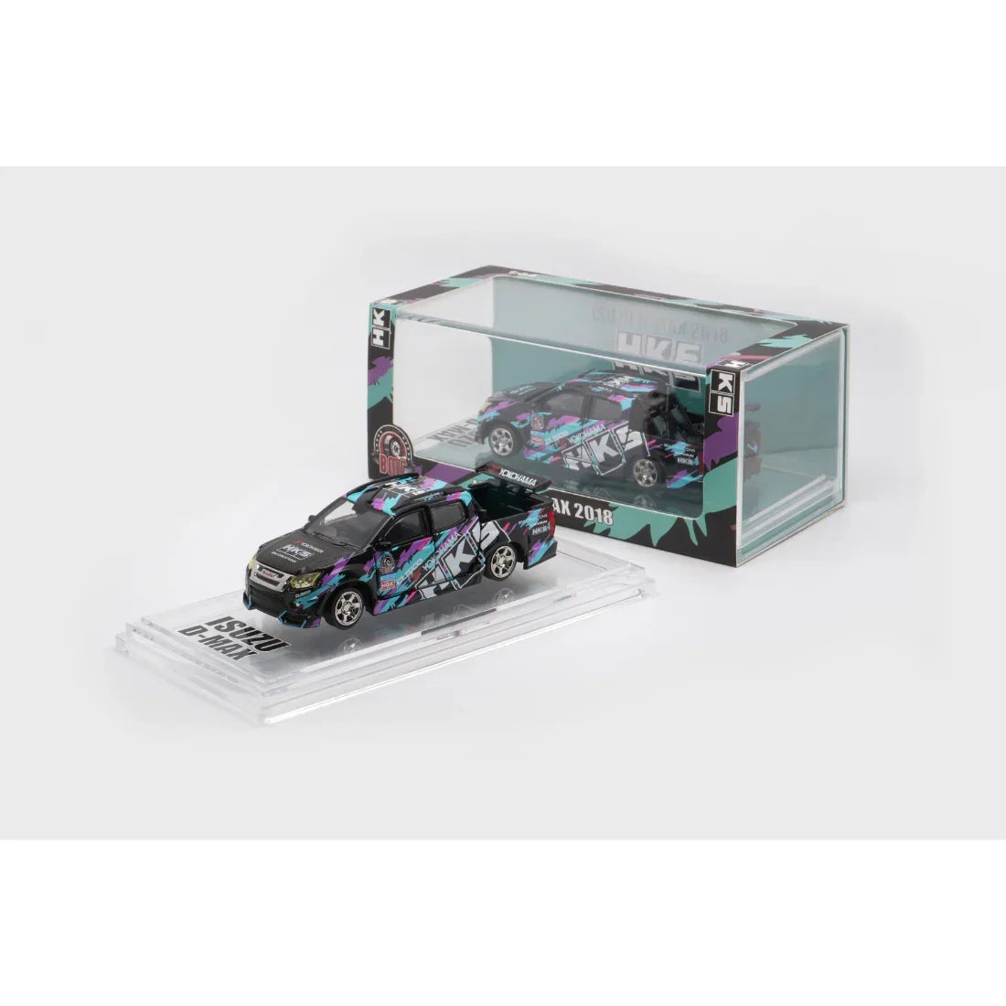 Isuzu D-Max 2018 Low Rider HKS TDE 2025, 1:64 Scale collectible diecast model at Poketwheels